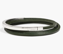 Arband aus Sterlingsilber und Leder