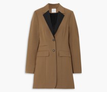 Kora zweifarbiger Mantel aus Webstoff