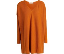 Oversized-Pullover aus einer Baumwoll-Kaschmirmischung