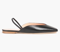 Fal Flache Slingback-Schuhe aus Leder