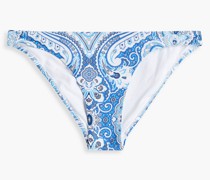 Barbados tief sitzendes Bikini-Höschen mit Paisley-Print