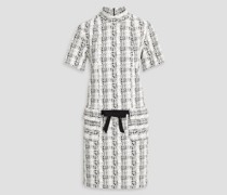 Minikleid aus Tweed mit Schleife