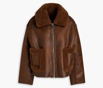 Vera wendbarer Mantel aus Shearling-Imitat