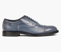 Oxfords aus brüniertem Leder