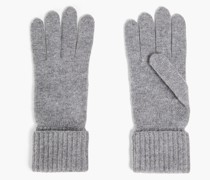 Handschuhe aus meliertem Kaschmir