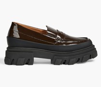 Loafers aus Lackleder