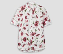 Hemd aus Baumwollpopeline mit floralem Print