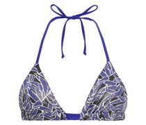 Triangel-Bikini-Oberteil mit Print 3