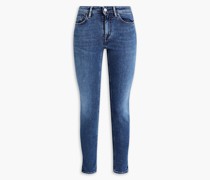 Halbhohe Cropped Skinny Jeans 24W-32L