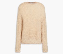 Pullover aus Bouclé-Strick aus einer Wollmischung 0
