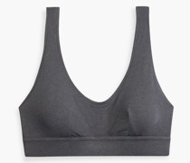 Gerippter Sport-BH aus einer Stretch-Baumwoll-Modalmischung