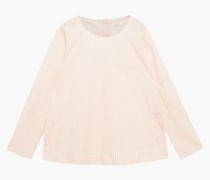 April Pyjama-Oberteil aus Biobaumwollpopeline mit Streifen