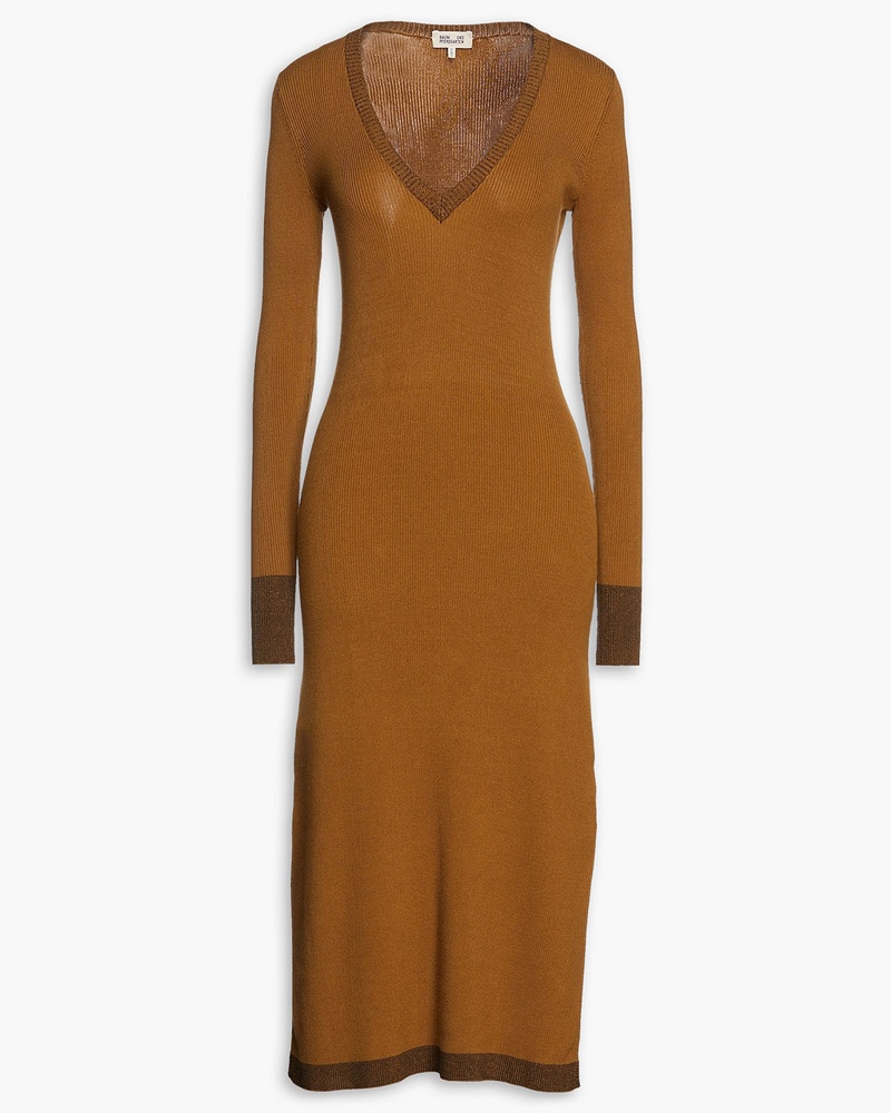 Baum und Pferdgarten Damen Cedrina Midikleid au Ripptrick au einer Lyocell-Michung