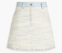 Bertille Minirock aus Bouclé-Tweed aus einer Baumwollmischung