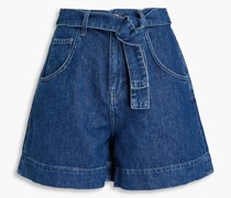 Jeansshorts mit Gürtel