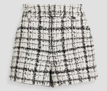Alice OliviaPaula Shorts aus Tweed mit Karomuster