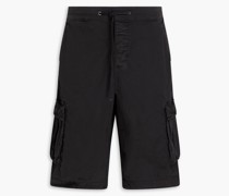 Shorts aus Baumwollpopeline mit Jersey-Besatz 2