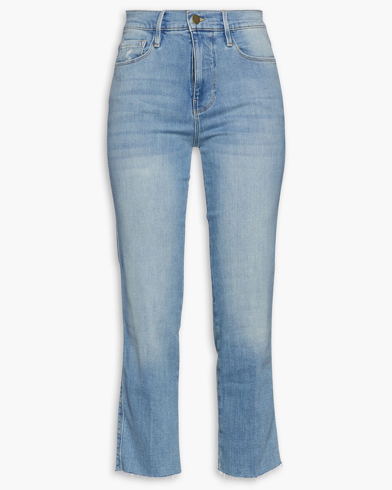 Frame Denim Damen Le Sylvie hoch sitzende Cropped Jeans mit geradem Bein 24