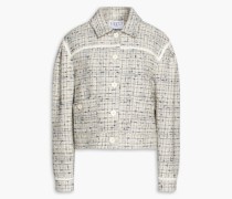 Karierte Jacke aus Bouclé-Tweed