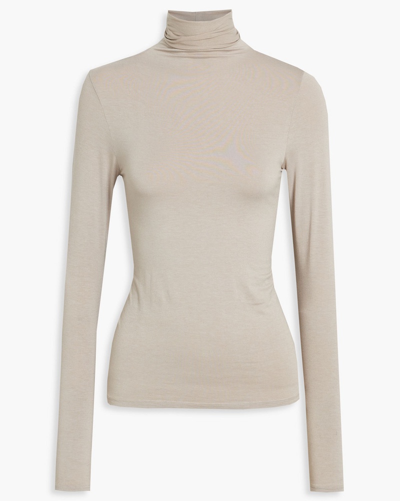 Enza Costa Damen Rollkragenoberteil aus Stretch-Jersey