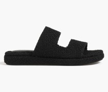 Sandalen aus Bouclé-Tweed mit Cut-outs