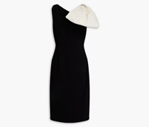 Angeline organza-trimmed embellished crepe dress