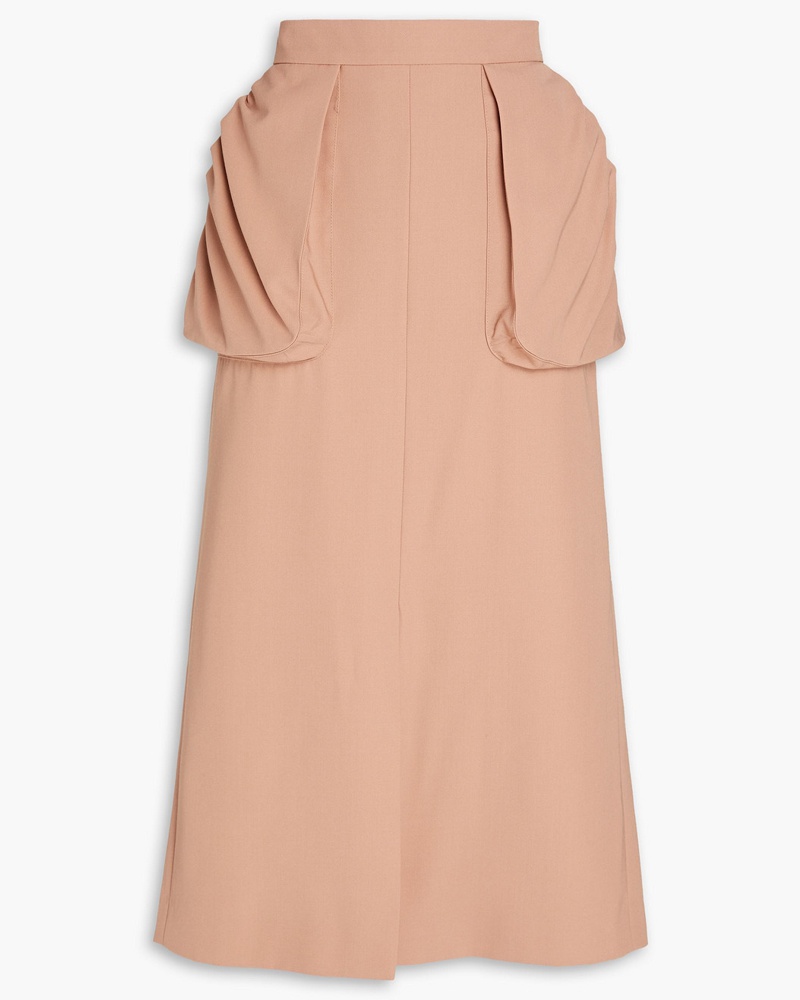 Dries van Noten Damen Midirock aus Twill mit Raffungen
