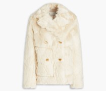 Jacke aus Shearling-Imitat S