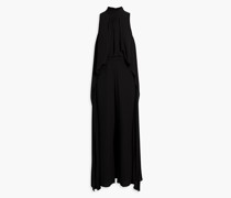 Alice Jumpsuit mit weitem Bein aus Chiffon mit Drapierung