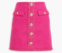 Minirock aus Bouclé-Tweed mit Zierknöpfen