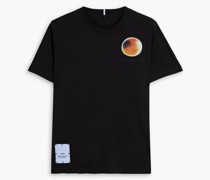 T-Shirt aus Baumwoll-Jersey mit Print und Applikationen