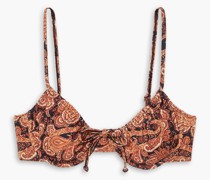 Sariska Bikini-Oberteil mit Paisley-Print und Bügel