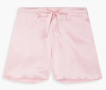 Emma Pyjama-Shorts aus Stretch-Seidensatin