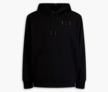 Hoodie aus Baumwollfrottee mit Applikationen