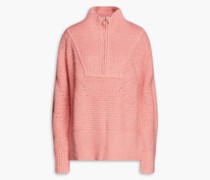Minga Rippstrickpullover mit Einsätzen