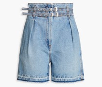 Jeansshorts mit Gürtel