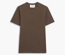 T-Shirt aus Baumwoll-Jersey mit Stickereien