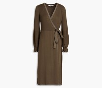 Pola Midi-Wickelkleid aus Rippstrick