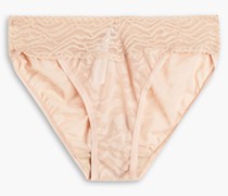 Slip aus elastischer Spitze it niedriger Taille