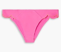 Lorna neonfarbenes halbhohes Bikini-Höschen mit Muschelsaum 2