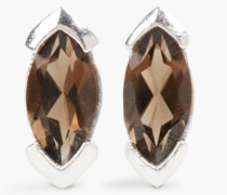 Ohrringe aus recyceltem Sterlingsilber mit Quarz