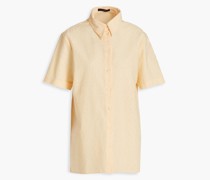 Bleni Hemd aus einer Baumwollmischung mit Lochstickerei