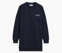 Sweatshirt aus Fleece aus einer Baumwollmischung mit Stickereien