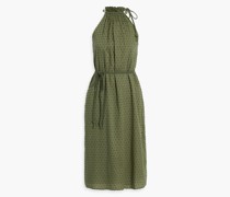 Nashua gerafftes Kleid aus Baumwolle mit eingewebten Punkten