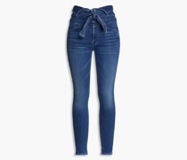 The Triple Stack Looker hoch sitzende Skinny Jeans mit Gürtel 24