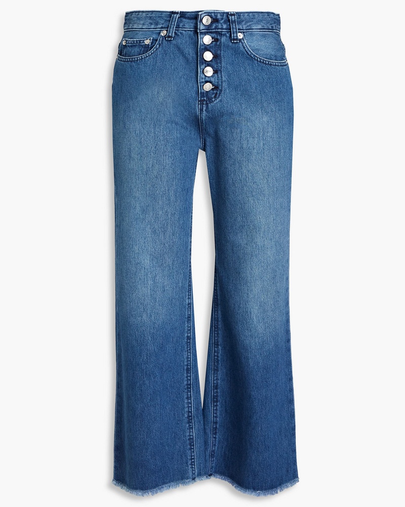 Michael Kors Damen Hoch sitzende Cropped Kick-flare-Jeans
