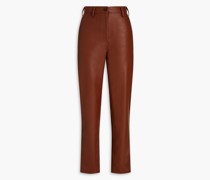 Karottenhose aus Kunstleder S