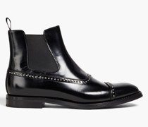 Anjelica Chelsea-Boots aus poliertem Leder mit Nieten