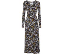 Midikleid aus Stretch-Modal mit floralem Print