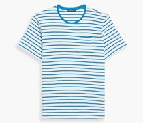 T-Shirt aus Baumwoll-Jersey mit Streifen S